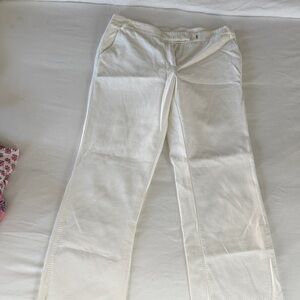 Lilly Pulitzer White Textured Pants